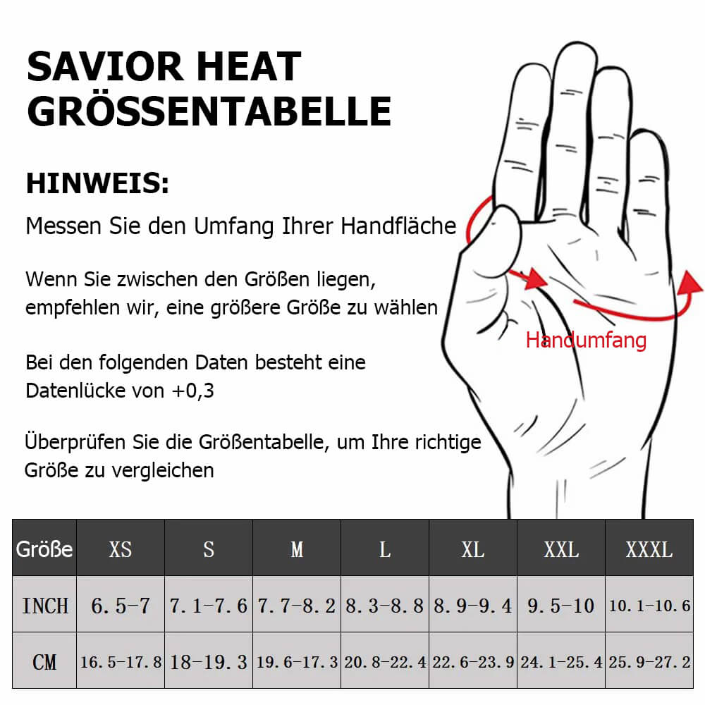 Vollziegenleder Savior Beheizte Handschuhe 7