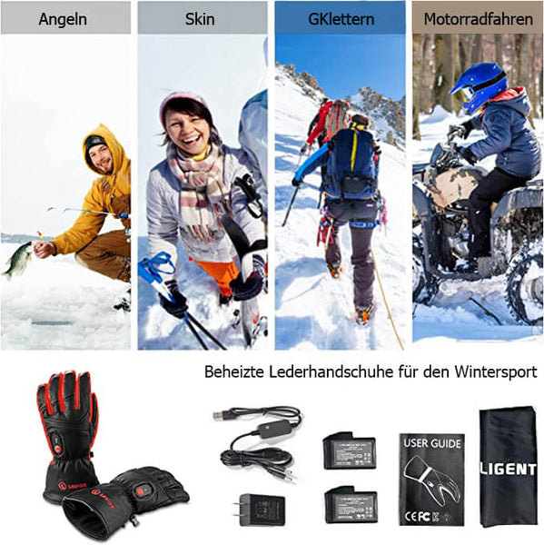Vollziegenleder Savior Beheizte Handschuhe 8