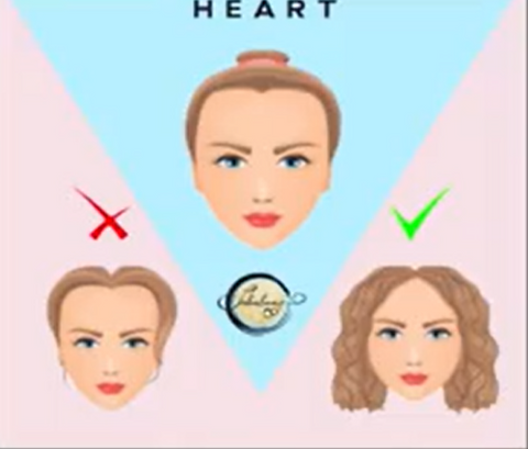 heart-shaped face
