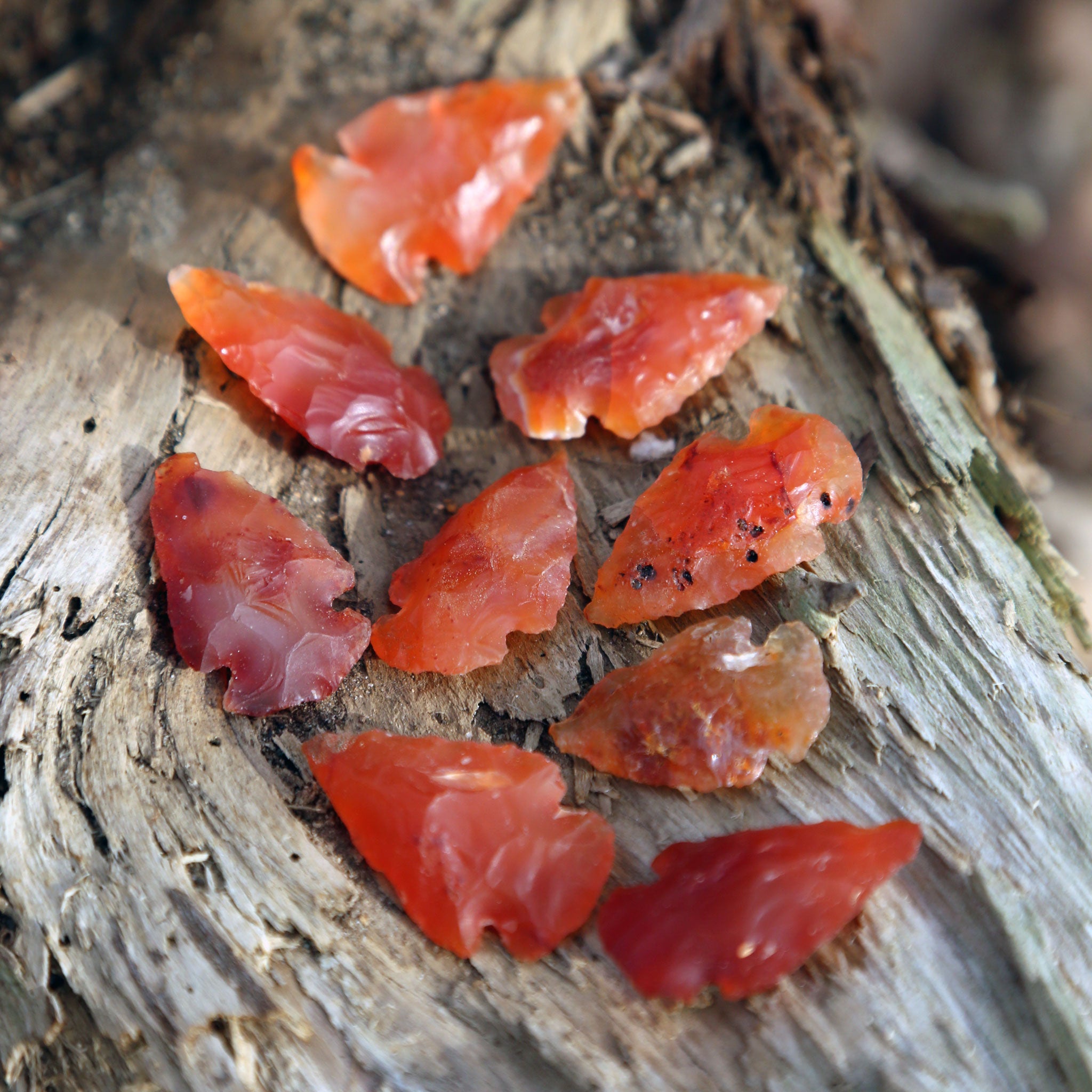 Small Carnelian Arrowheads