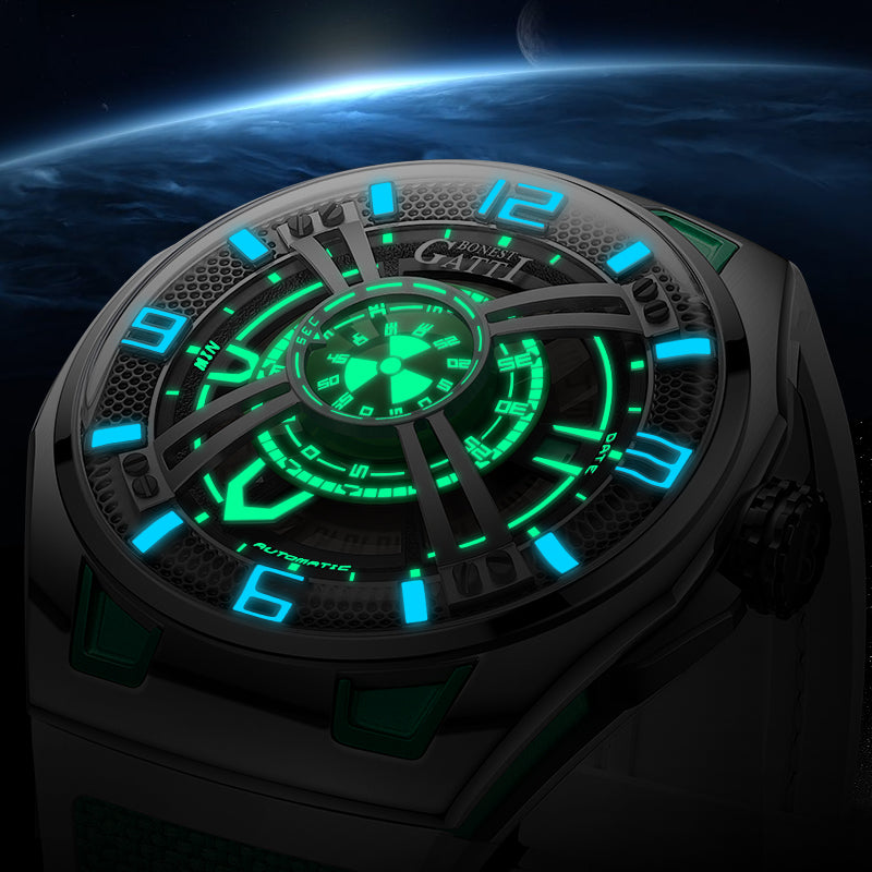 Bonest Gatti Unique Design Auto Date Fashion  Men Luxury Automatic Mechanical Watches