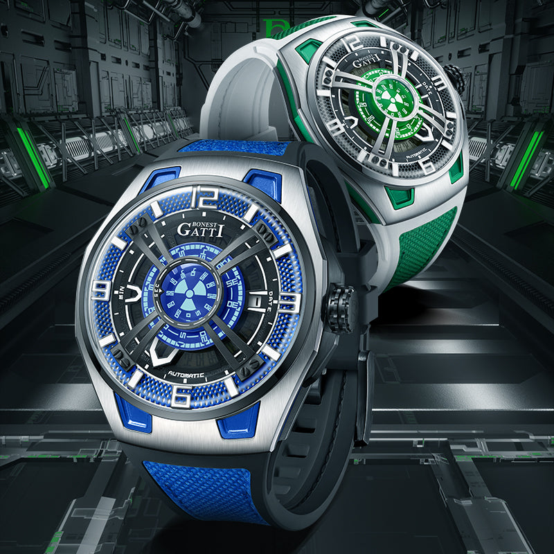 Bonest Gatti Unique Design Auto Date Fashion  Men Luxury Automatic Mechanical Watches