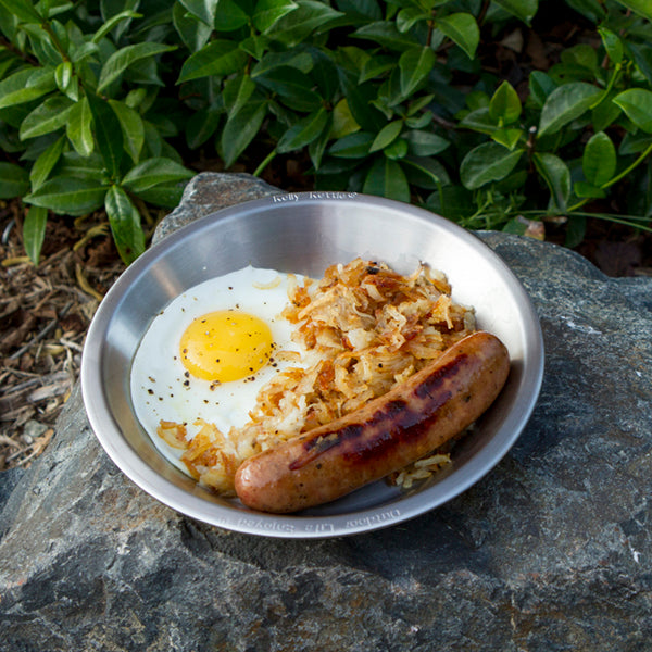 KELLY KETTLE? STAINLESS STEEL CAMPING PLATES/BOWL SET (2PC)