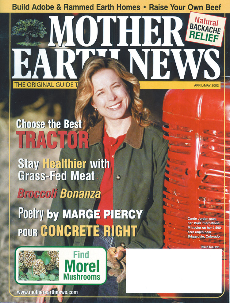 MOTHER EARTH NEWS MAGAZINE, APRIL/MAY 2002