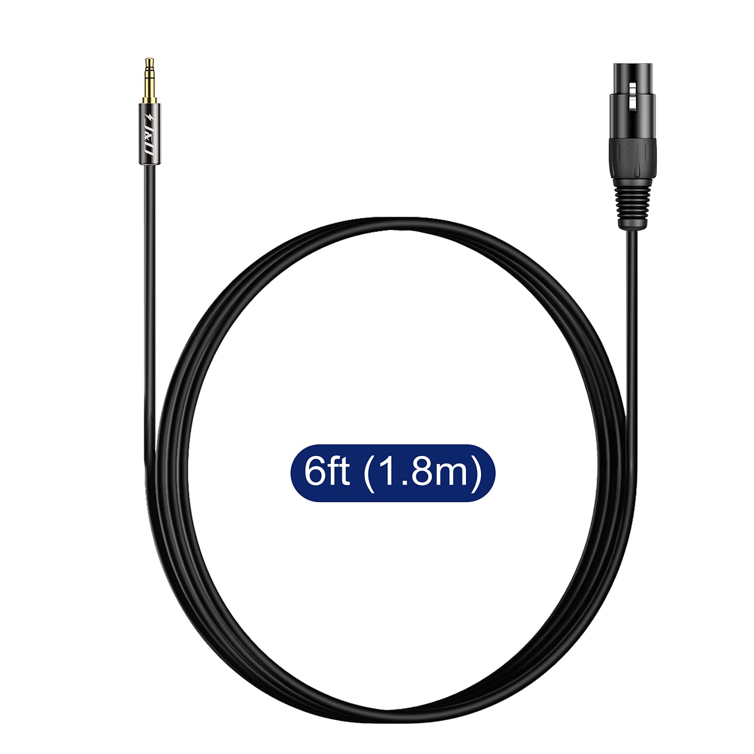 XLR Female to 1/8 inch TRS Male Balanced Microphone Cable