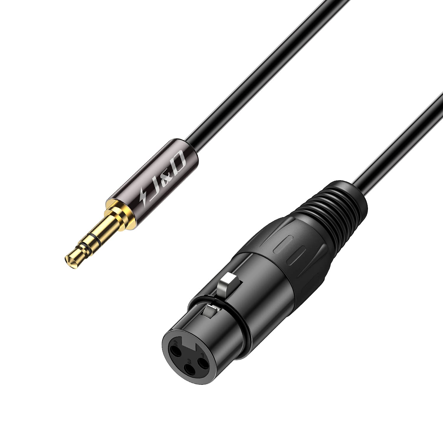 XLR Female to 1/8 inch TRS Male Balanced Microphone Cable