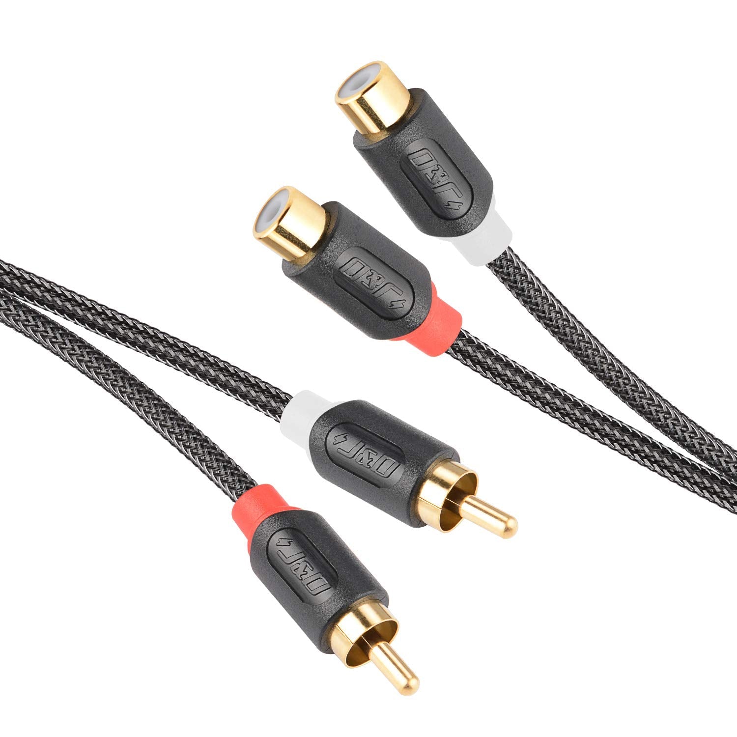 2RCA M/F Audiowave Series Audio Extension Cable with Nylon Braid