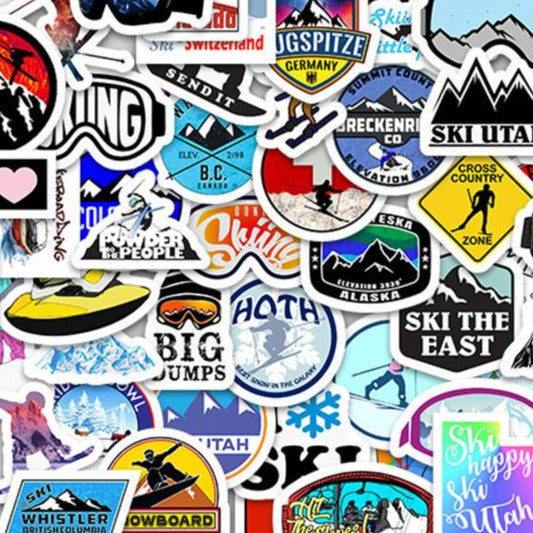 Extreme Sports Skiing Decal Stickers