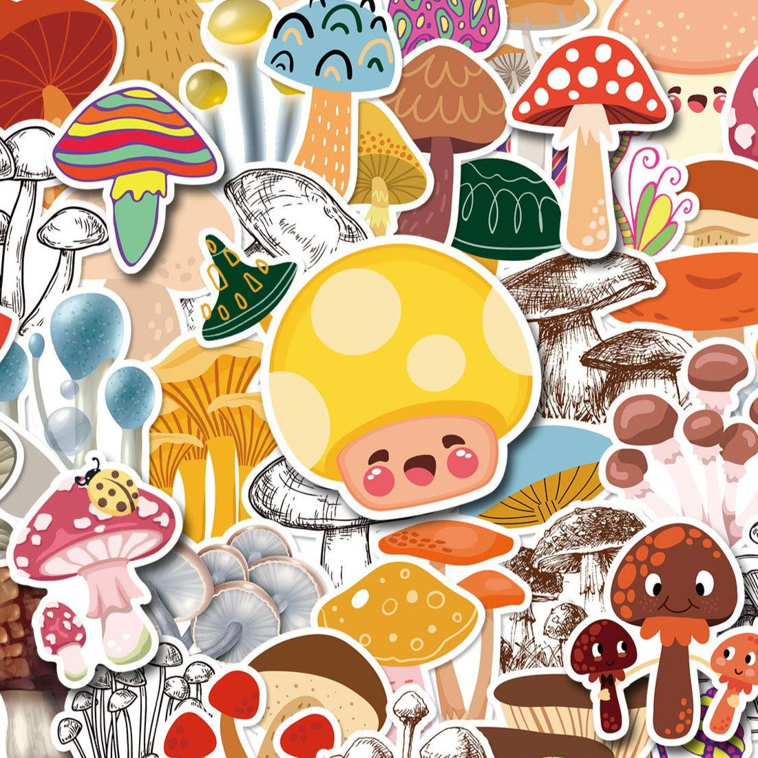 Cute Forest Mushroom Kids Decal Stickers