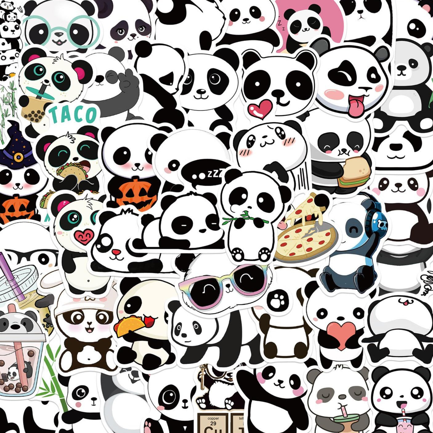 Cute Panda Decal Stickers