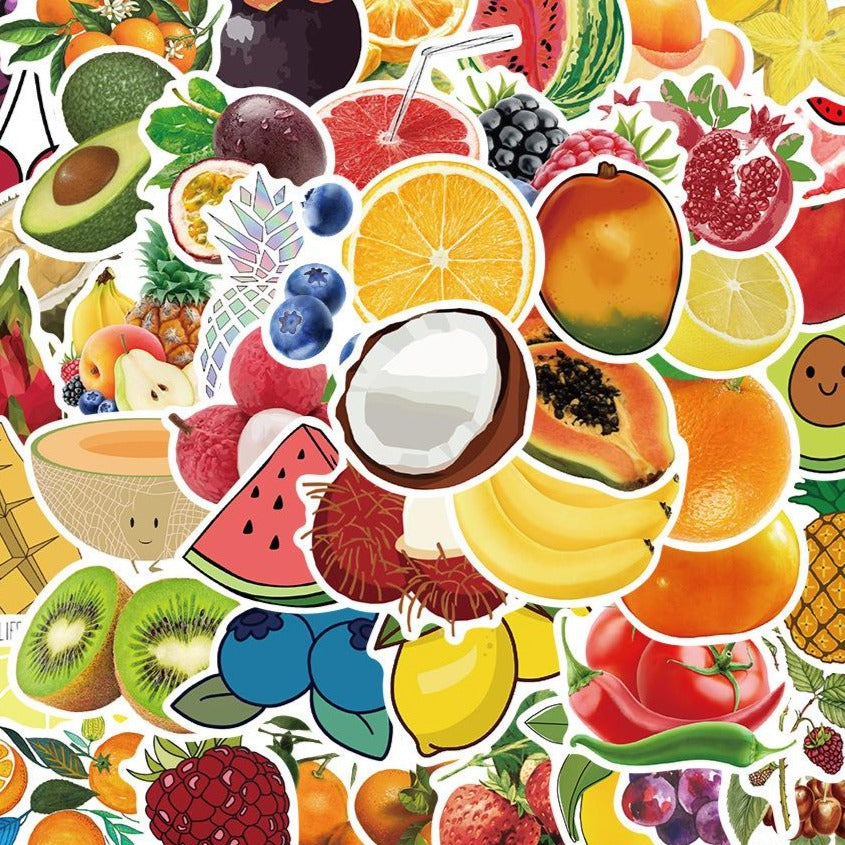 Tropical Fruits Self Adhesive Decal Stickers