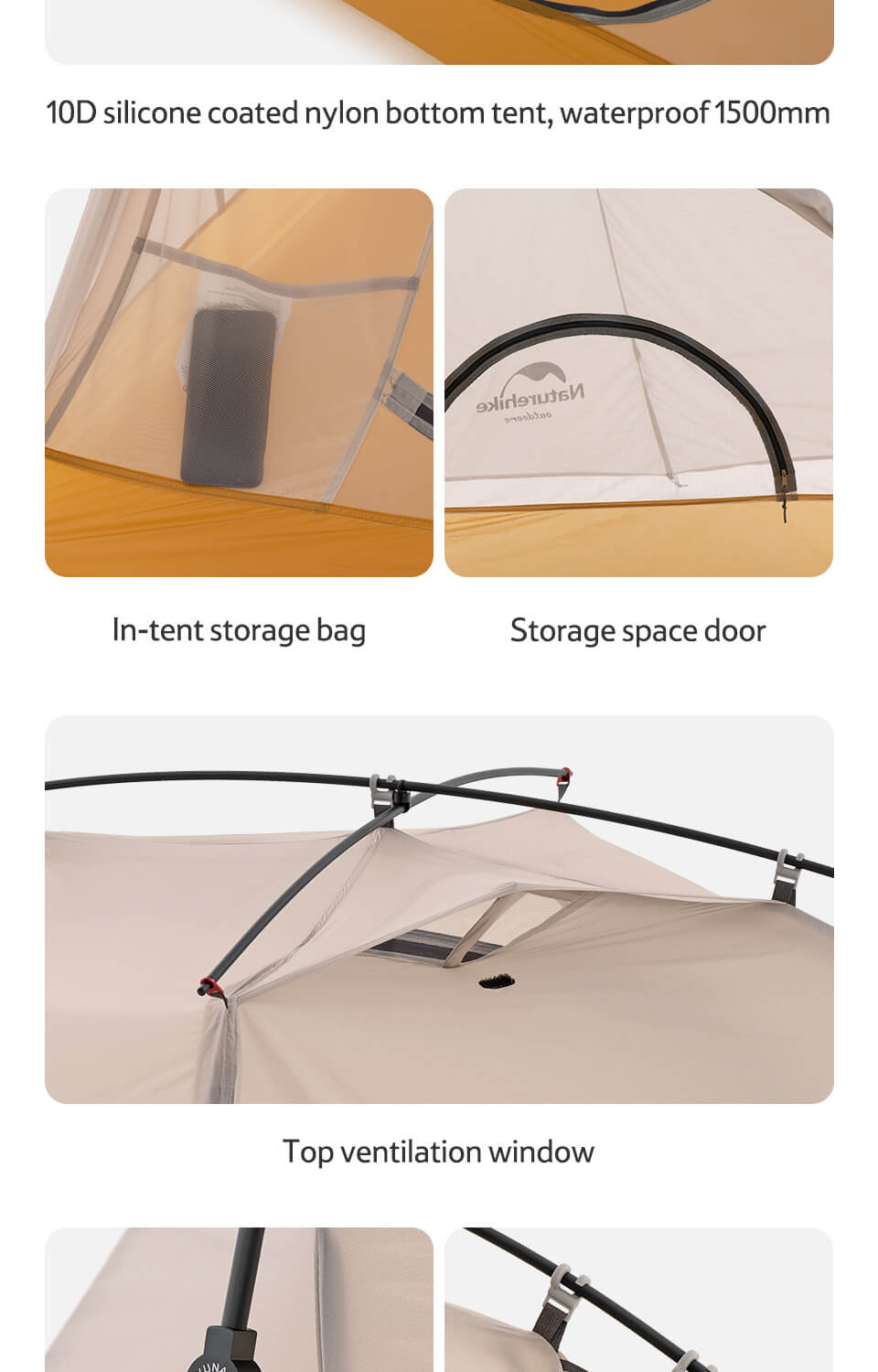 Naturehike Cloud Trace 1 Tent 10D – collinsoutdoors
