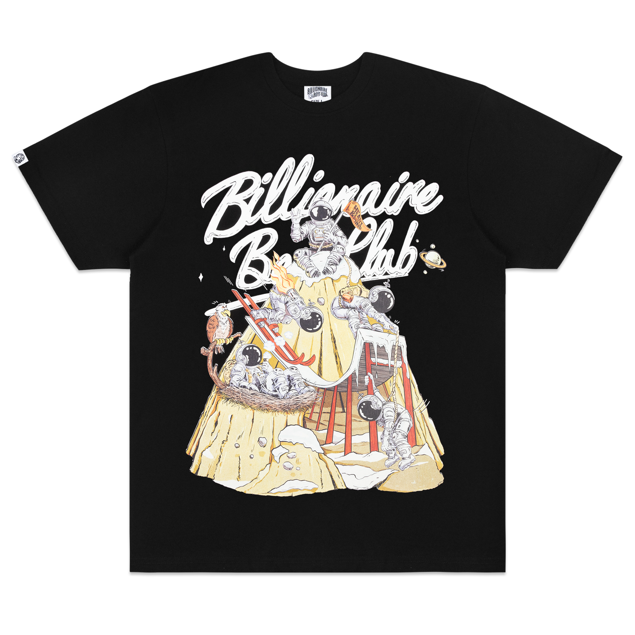 Billionaire Boys Club-Bb Space Mountain Ss Knit-Black-831-7307