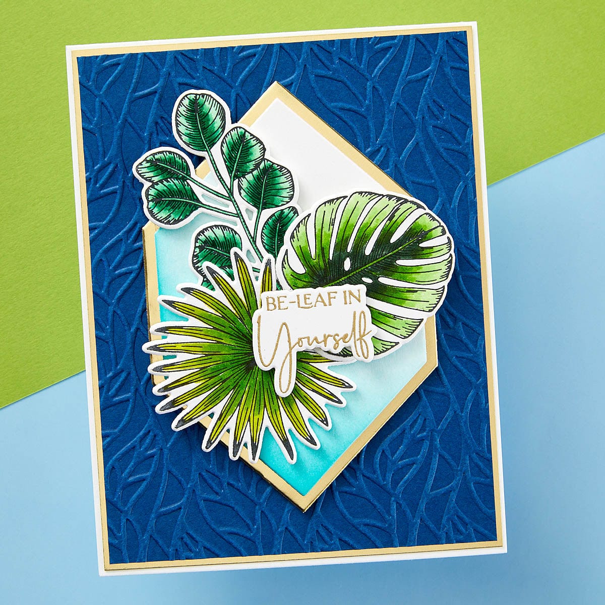 Leafy Helix Embossing Folder from the Propagation Garden Collection by Annie Williams