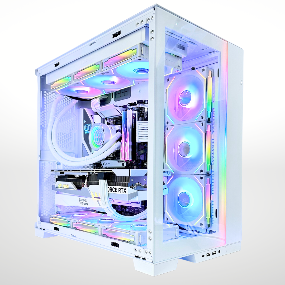 White Phoenix Nvidia RTX 4080 AMD Ryzen 9 7900X3D 2TB SSD DDR5 RGB Gaming PC