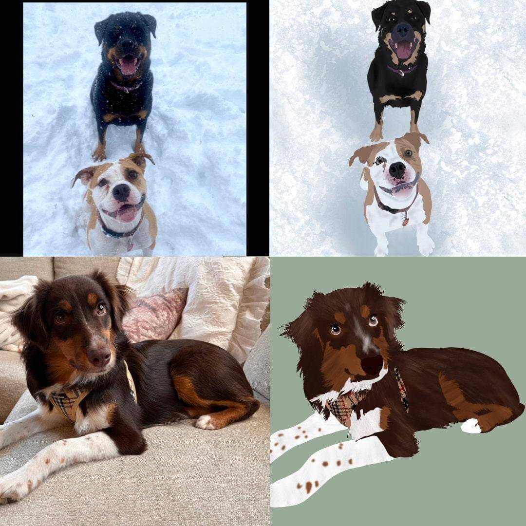 Personalized Pet Portrait From Photo