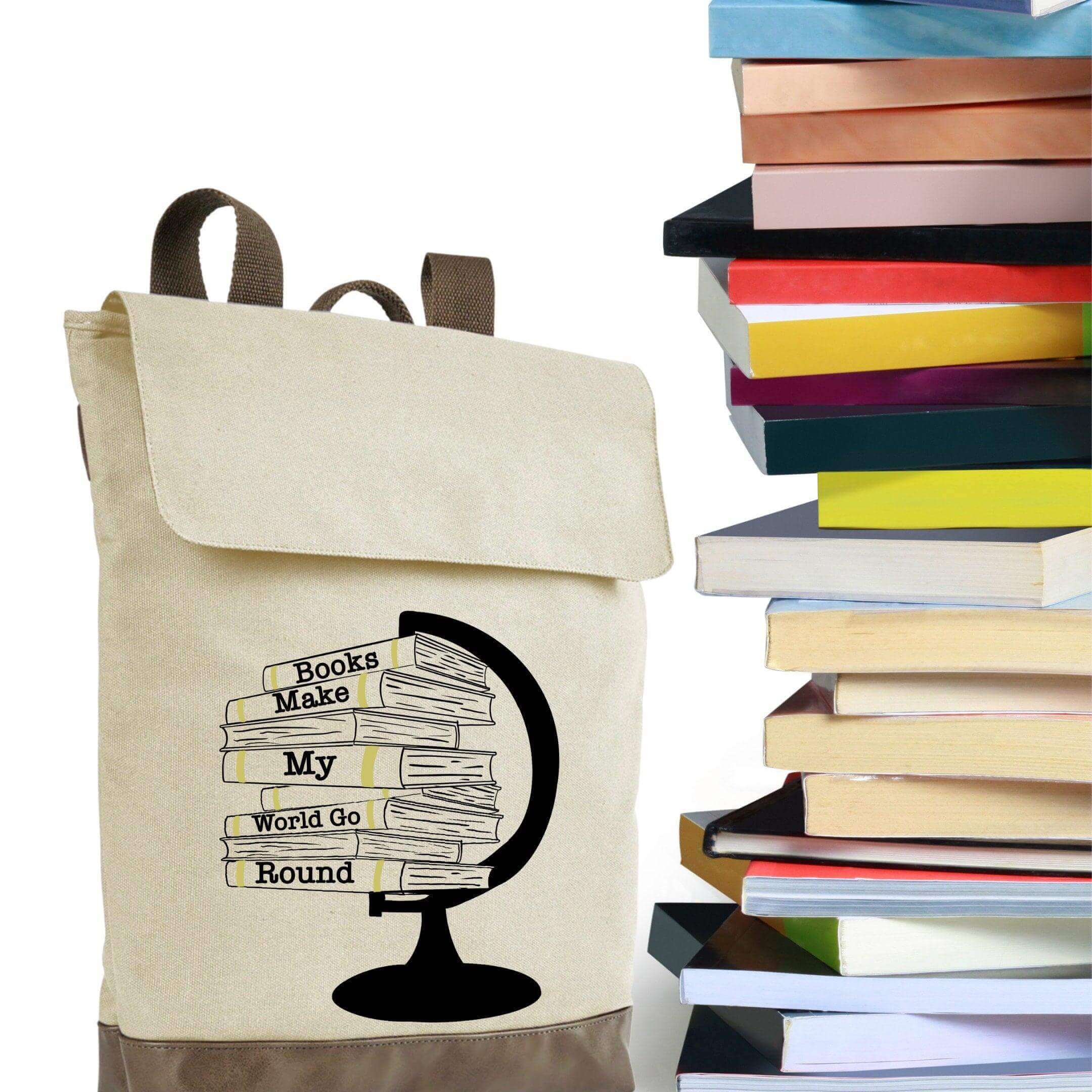 Books Make My World Go Round Backpack