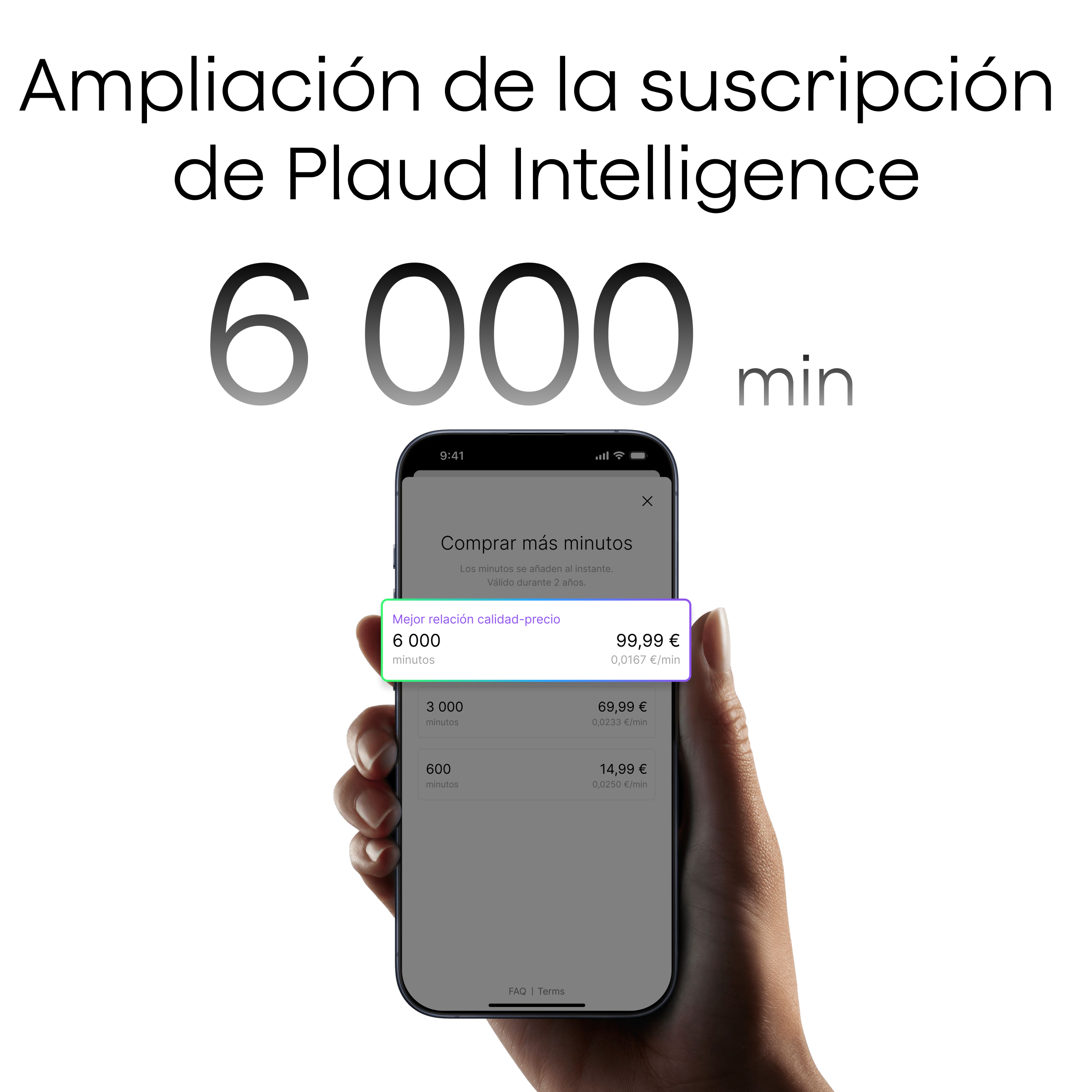 Ampliación de la suscripción de Plaud Intelligence
