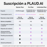 Plaud NotePin y Pro Plan Anual con IA
