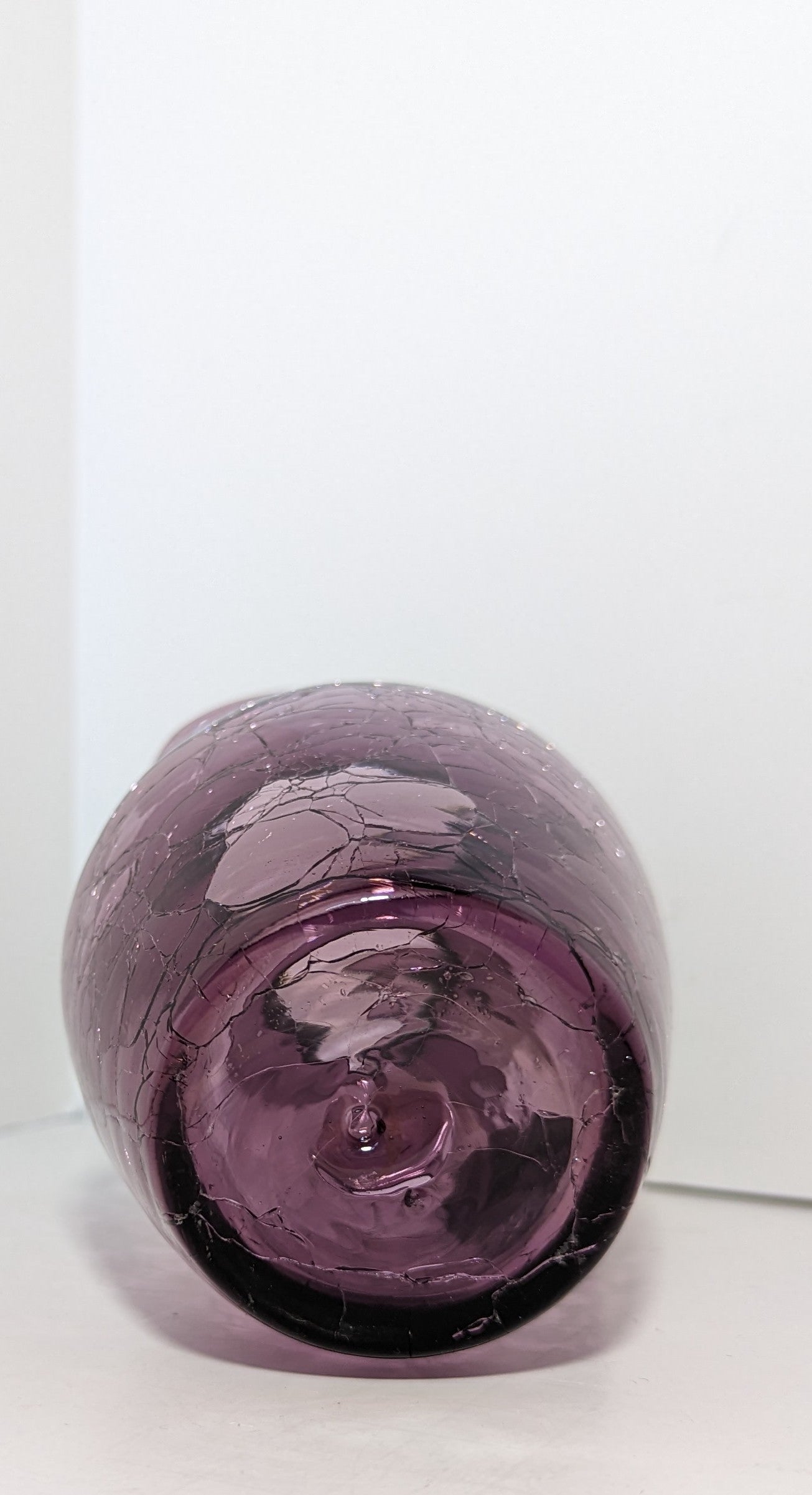 Purple Crackle Pitcher/Vase