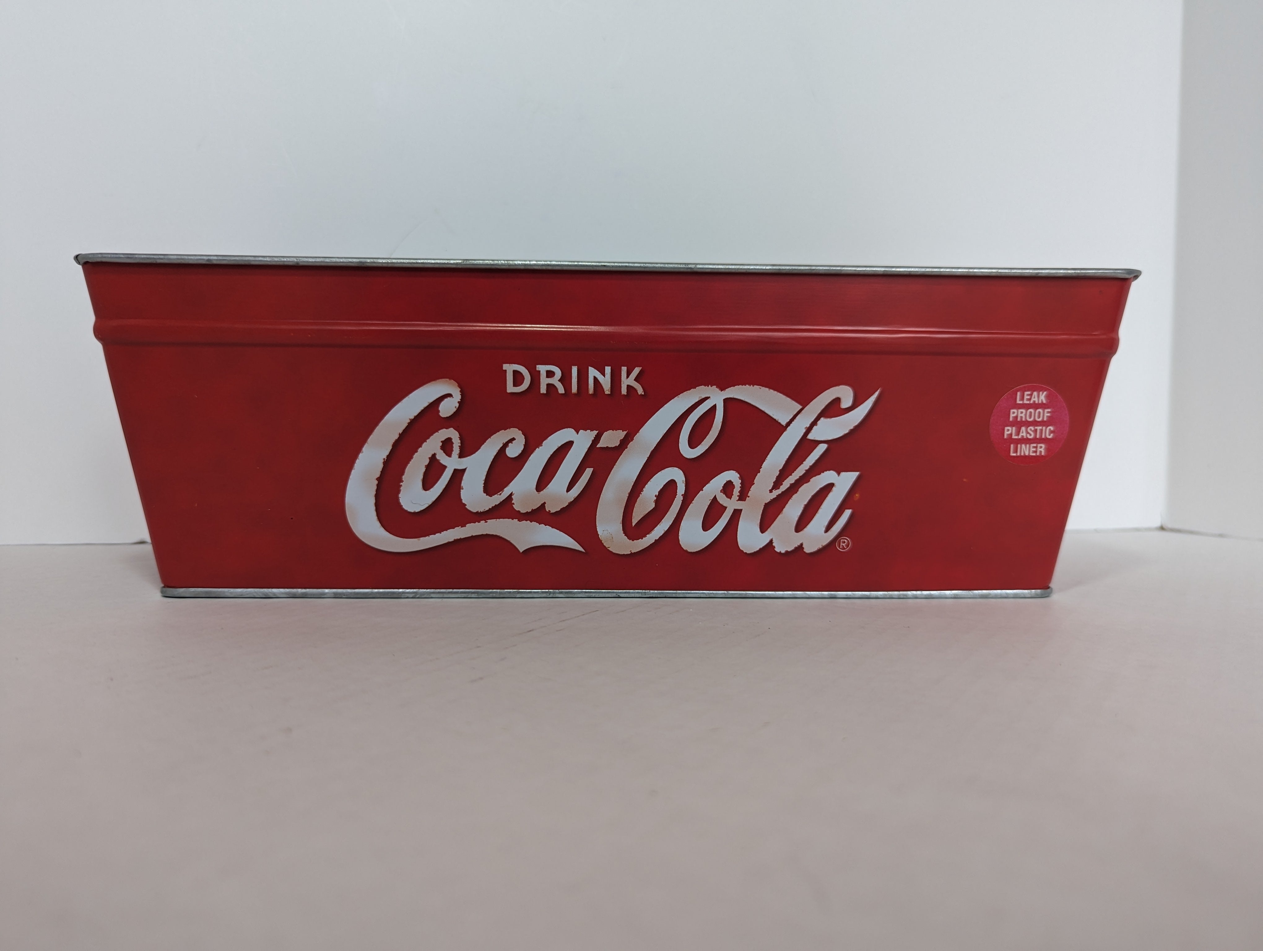 Coca Cola Themed Tin Planter