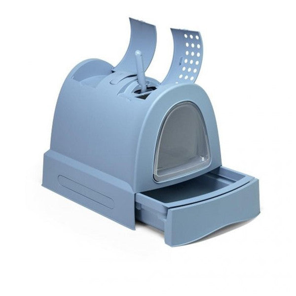 Imac Zuma Ice Blue Closed Cat Toilet With Drawers 40 X 42.5 X 56 Cm