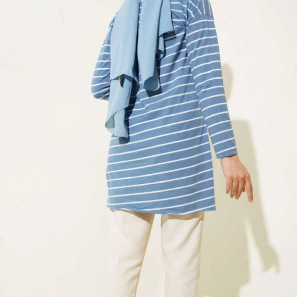 Striped Tunic Blue