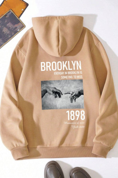 Unisex Oversize 1898 Brooklyn Printed Sweatshirt