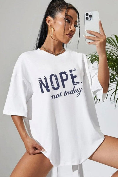 Unisex Not Today Printed T-Shirt