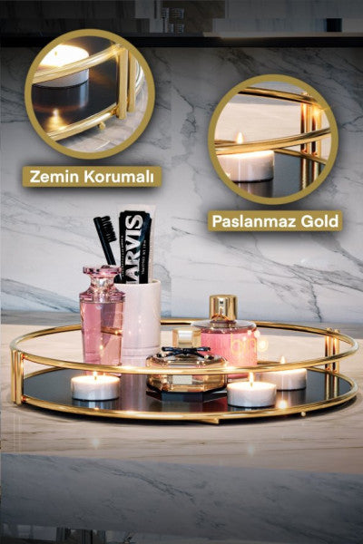 Bino Service Presentation Catering Gold Large Luxury Organizer Table Kitchen Organizer Cake Stand