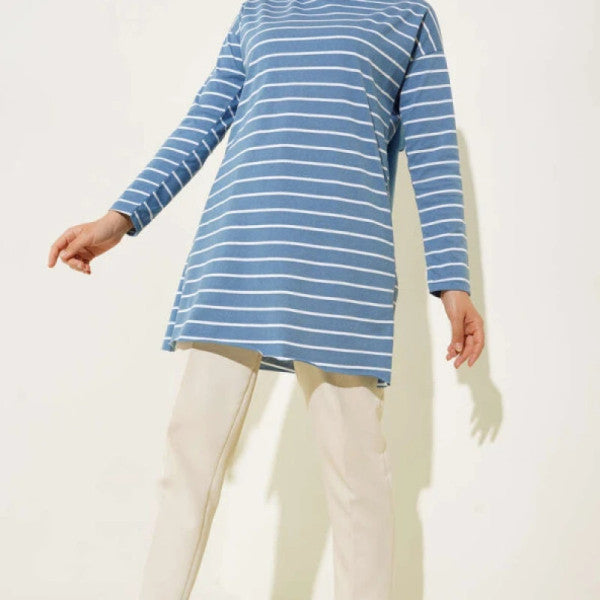 Striped Tunic Blue