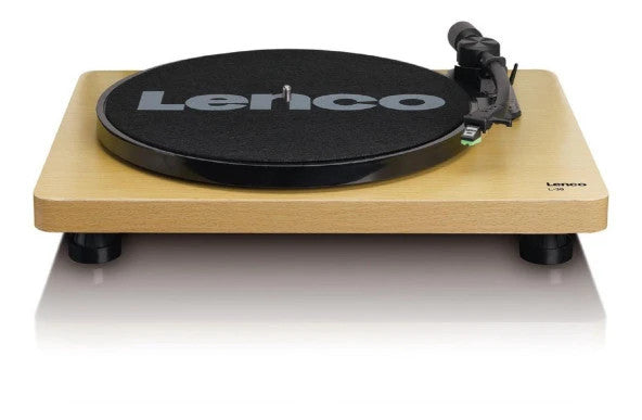 Lenco L-30Wd Wooden Usb Turntable Record Player with Mp3E Recording