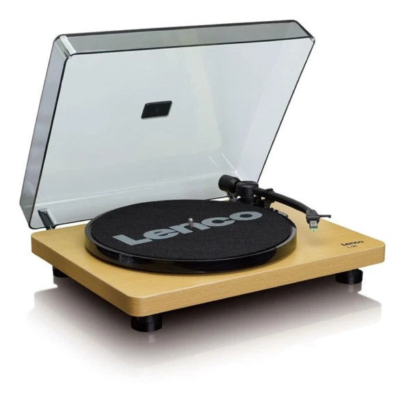 Lenco L-30Wd Wooden Usb Turntable Record Player with Mp3E Recording