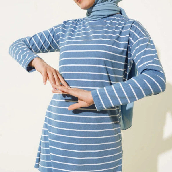 Striped Tunic Blue