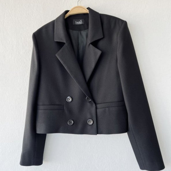 Retrobird Short Blazer Jacket Women Black