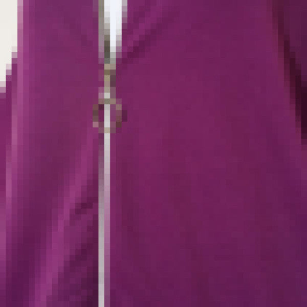 Glitter Detailed Zippered Double Suit Purple