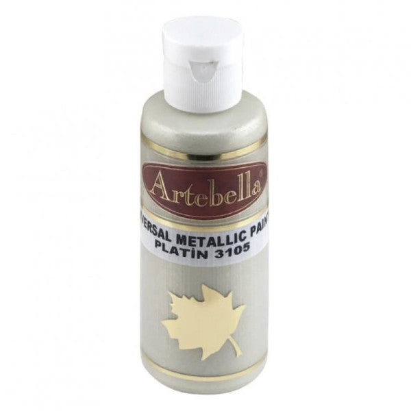 Artebella Metallic Paint 31050130 Platinum 130 Ml
