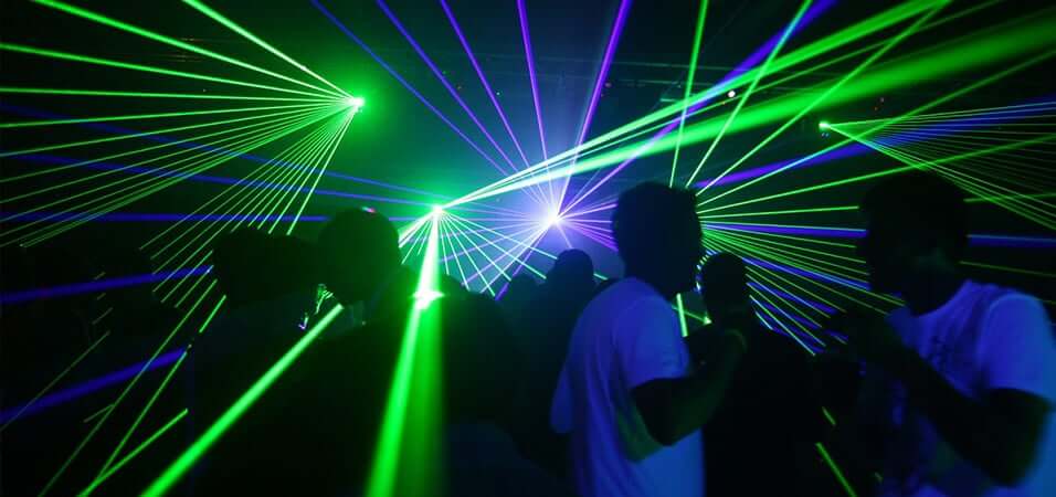 Laser light show equipment