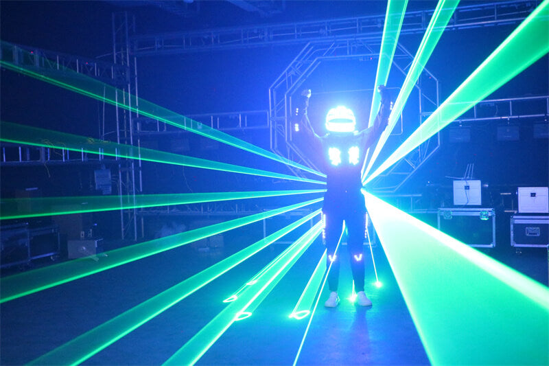 Illuminated LED dance Robot Costume