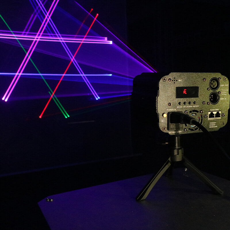 Black Cube Bluetooth Laser Light