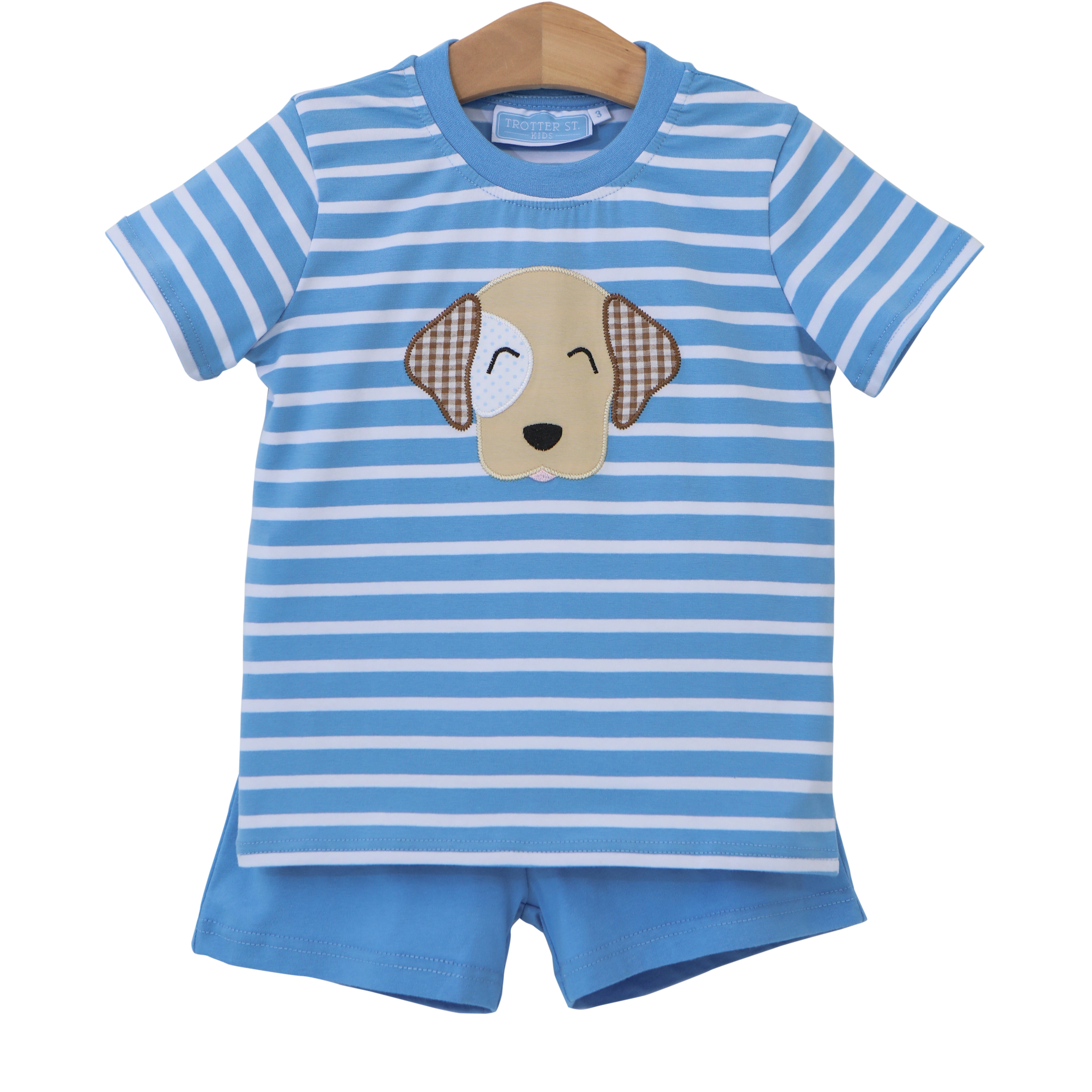 Trotter Street Kids Puppy Short Set