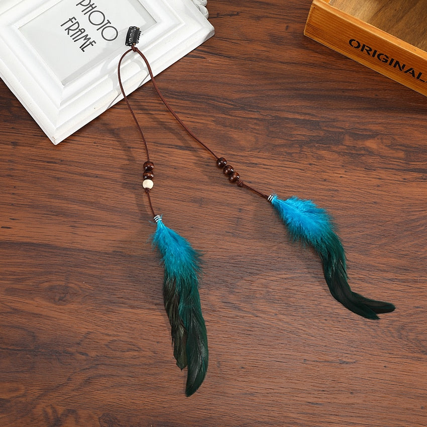 Tassel Feather Hair Combs