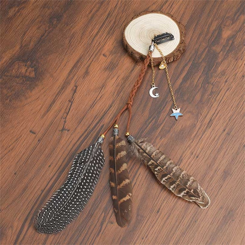 Tassel Feather Hair Combs