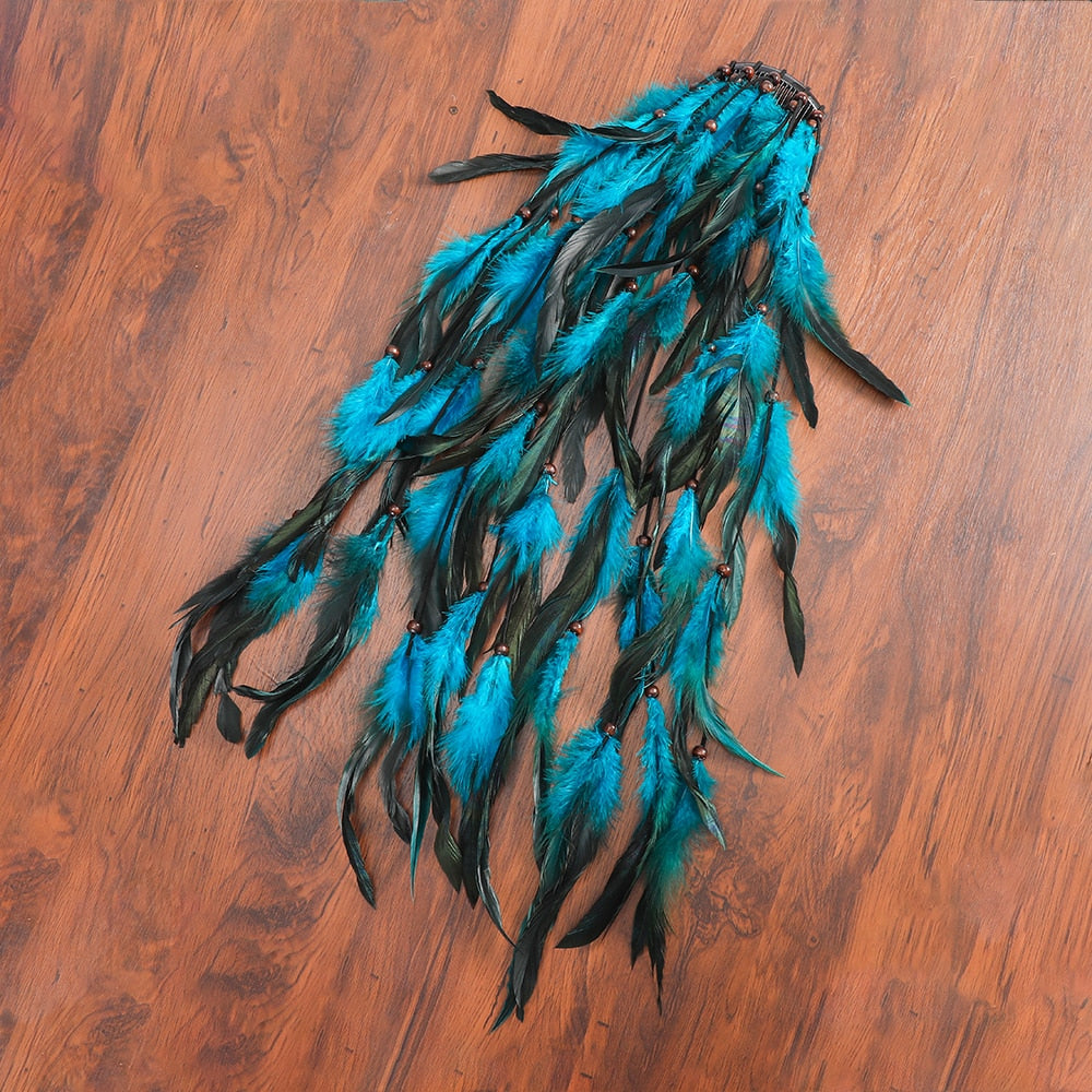 Tassel Feather Hair Combs