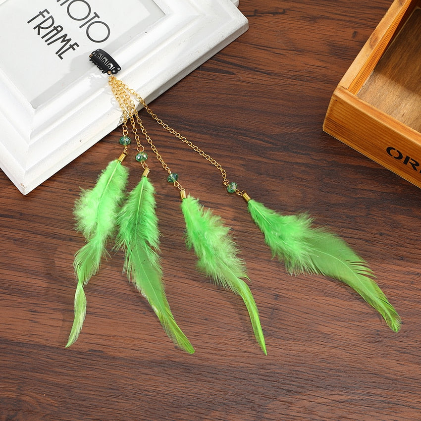 Tassel Feather Hair Combs