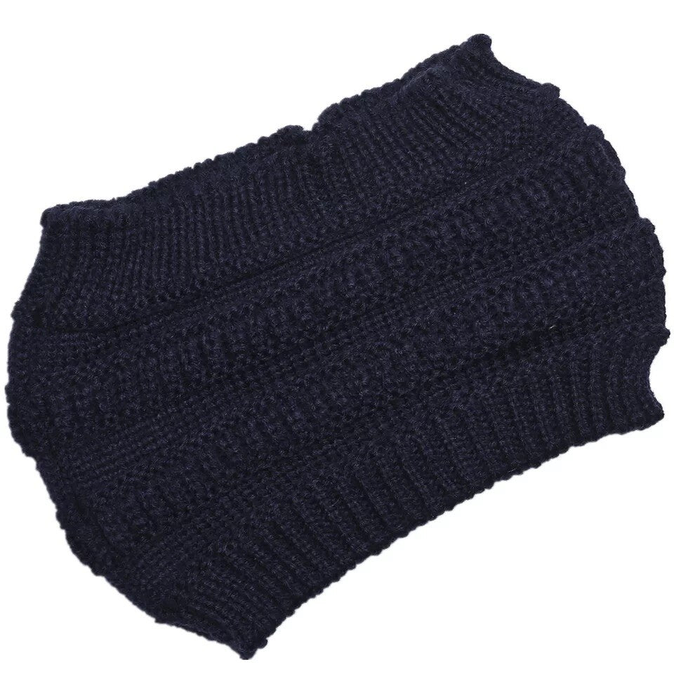 Ponytail Wool Hat