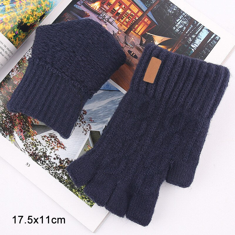 Knit Fingerless Gloves