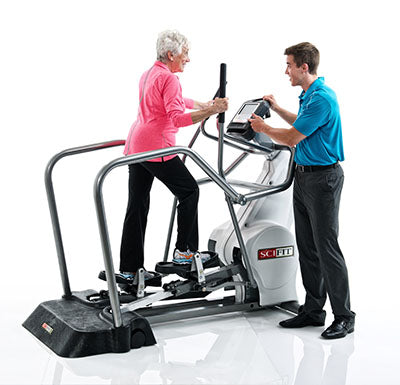 SciFit Elliptical Total Body with Easy Entry Package (platform and handrails)