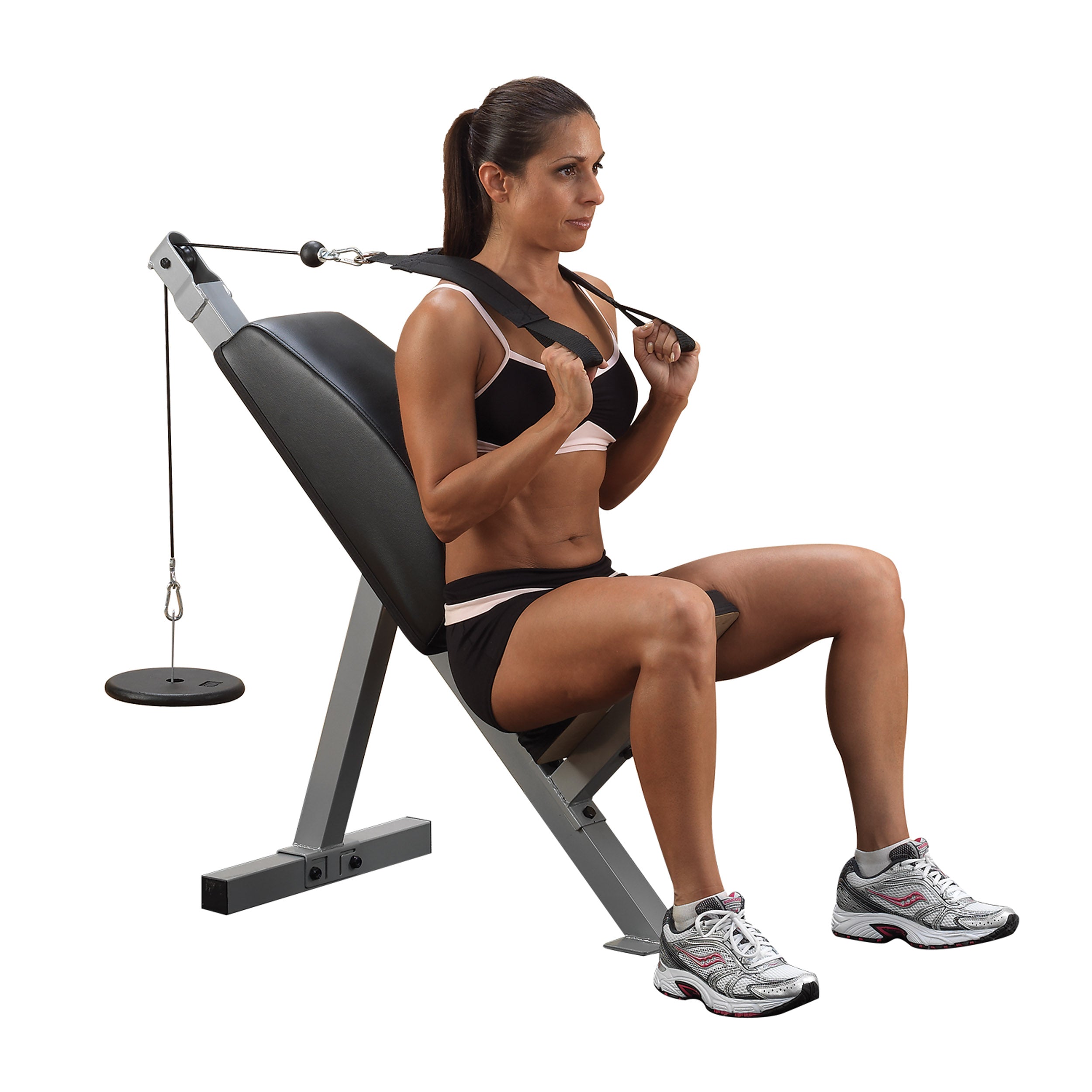 Powerline Ab Crunch, Tricep Bench