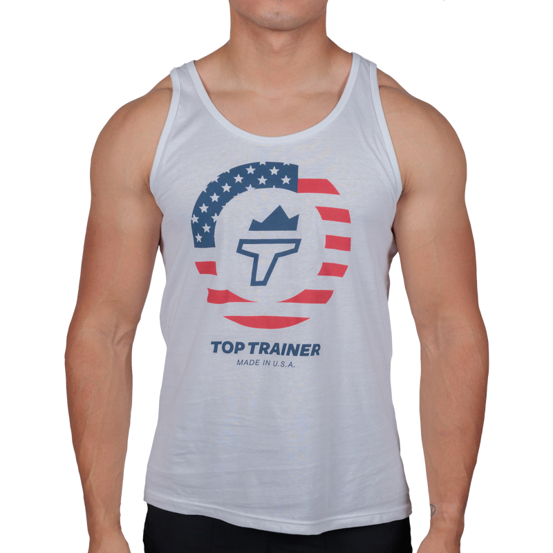 American Flag Torch Tank Top